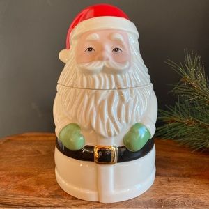 LENOX holiday Santa treat Jar
